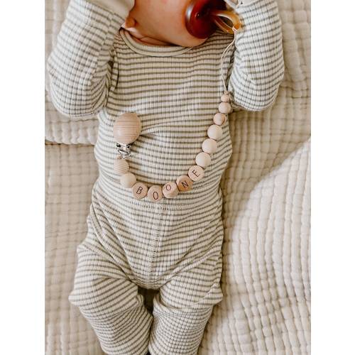 NEUTRAL pacifier clip -super cute, super neutral - Personalized