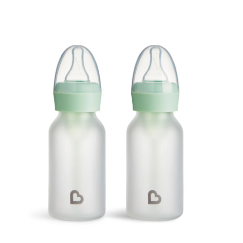 Silicone Glass Bottle 4oz, 2pk | Munchkin
