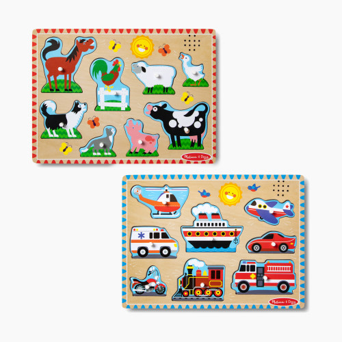Melissa & Doug Sound Puzzle Bundle