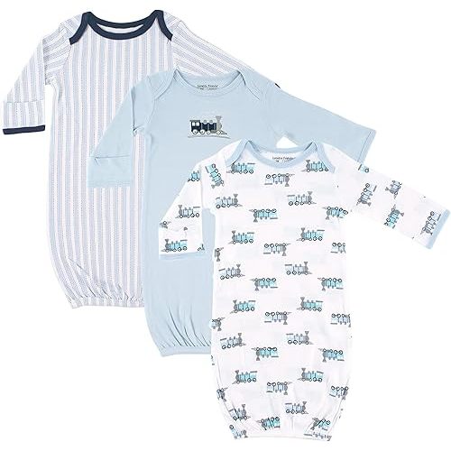 Luvable Friends Baby Girls' Cotton Gowns