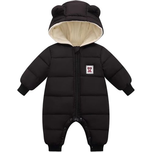 Cute Baby Boys Snowsuit New Born baby girls Winter Coat Toddler Clothes