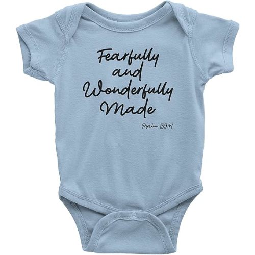 Aprojes Fearfully and Wonderfully Made Baby Bodysuit – Christian Baby Clothes