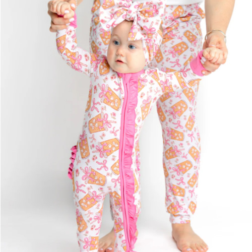Bows and Brews Bamboo Convertible Zip Romper
