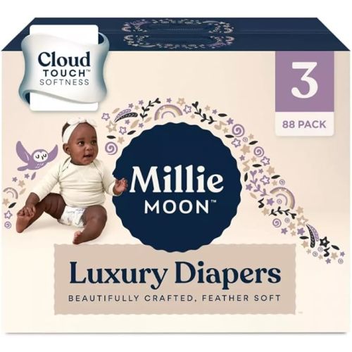 Millie Moon Luxury Diapers (Size 3 and Count 88)