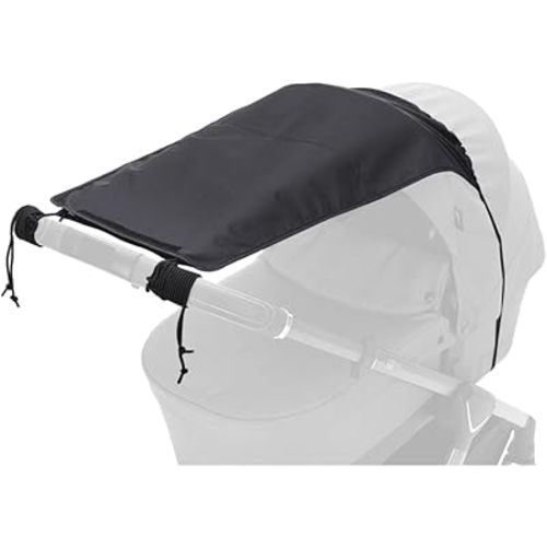 Stroller Sun Cover Anti-UV 50+ Universal Fit Baby Strollers Shad for Sun Protection with Viewing Window Water Resistant Sunshade(Grey)