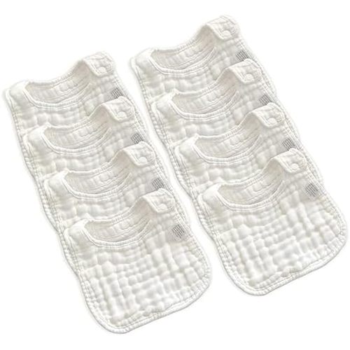 Muslin Baby Bibs for Drooling and Teething Newborn Drool Bibs for Baby Girl Boy