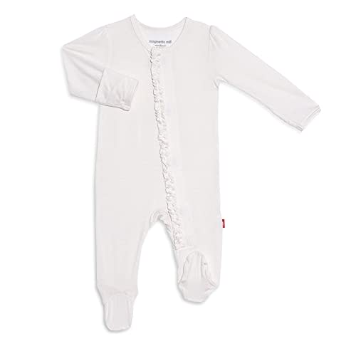 Magnetic Me Footie Pajamas Soft Modal Baby Sleepwear with Quick Magnetic Fastener | Boys and Girls Sleeper Preemie-24 Months