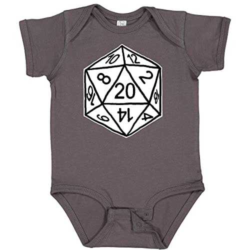 inktastic 20 Sided White Dice Baby Bodysuit - Gus Fink Studios