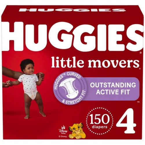 Huggies Little Movers Diapers - Size 4 - 150ct