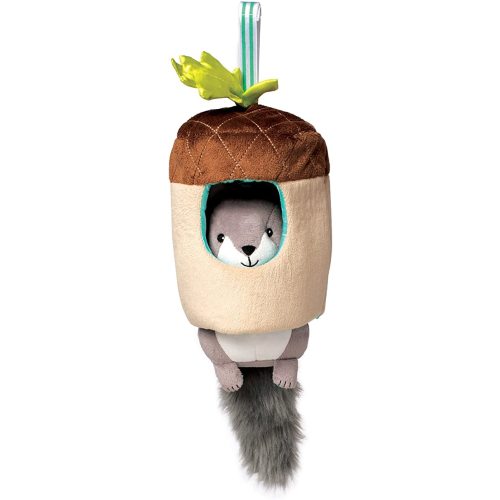 Manhattan Toy Lullaby Squirrel Pull Musical Crib and Baby Toy