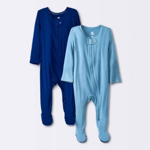 Baby Boys' 2pk Modal Blend Sleep N' Play - Cloud Island™, Color: Blue, Size: 3-6M - Out of Stock