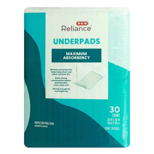 H-E-B Reliance Underpads - Maximum Absorbency