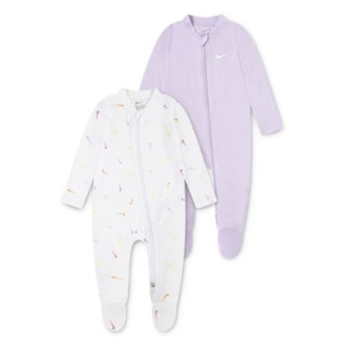 Baby Essentials Viscose Long-Sleeve Footed Coveralls, 2 Pack 6 M