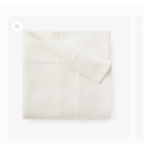 White Sofia + Finn Knit Baby Blanket – Elegant Baby