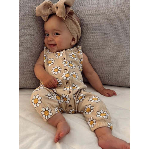 Daisy Pop Biscotti / Organic Bay Jumpsuit