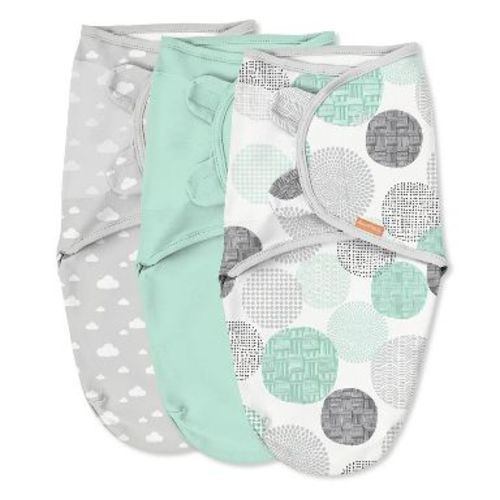 SwaddleMe by Ingenuity Original Swaddle Wrap - 0-3 months - Small-Medium - 3pk - Floating Geo