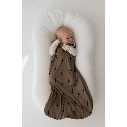 Brown & Black Lightning Bolt | Bamboo Sleep Sack