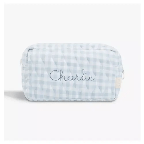 Brands We Love Toiletry Pouch - Blue Gingham by Janie and Jack