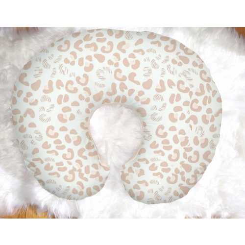 Pink Animal Print Baby Nursing Pillow Cover