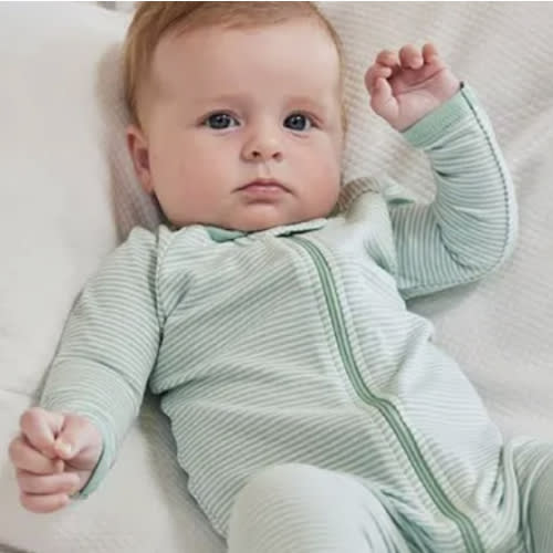 LAKE | Baby | Pima Cotton Pajamas | Parisian Green Baby Sleeper