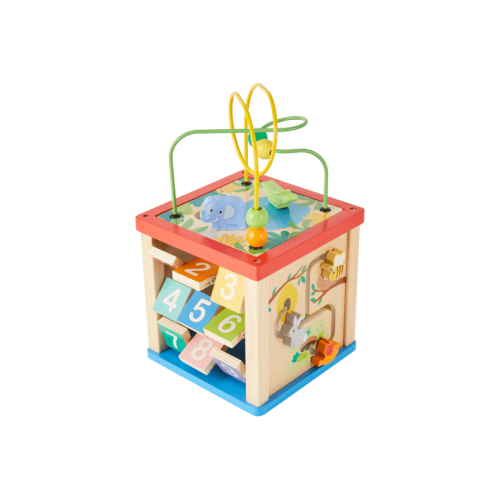 Wooden Activity Cube - Miscell. - One Size