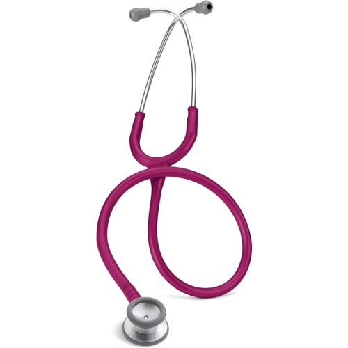 3M Littmann Classic II Pediatric Stethoscope, 2122, Stainless Steel Chestpiece, 28" Raspberry Tube