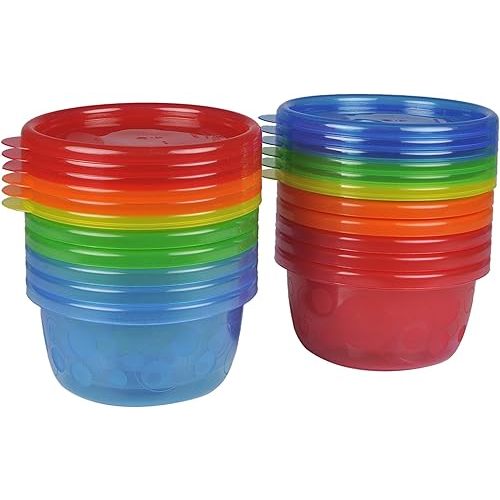 Take & Toss Toddler Bowls with Lids - 8 oz, 12 Pack