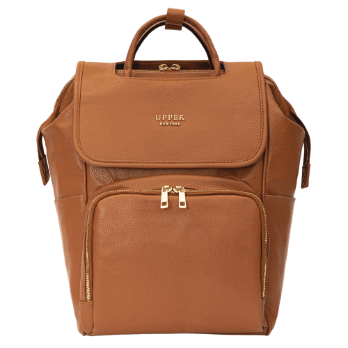 Women’s Diaper Bag Backpack - Best Leather Diaper Bag Backpack for Women Gift | Affordable & Stylish Diaper Backpack Bag | UPPER | La Madison - Elegant Vegan Leather Diaper Bag Backpack - UPPER Brand