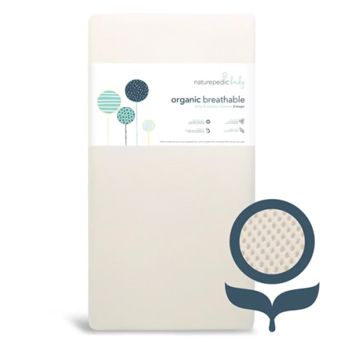 Breathable Organic 2-Stage Baby Crib Mattress - Lightweight