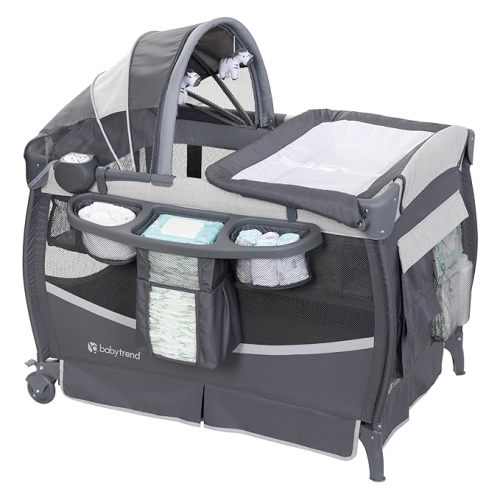 Baby Trend Deluxe II Nursery Center, Misty Grey