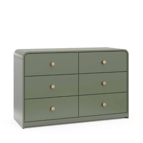 Storkcraft Santos 6-drawer Double Dresser - Olive