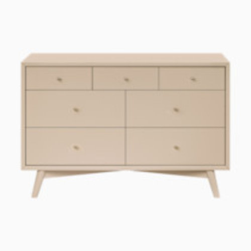 babyletto Palma 7-Drawer Assembled Double Dresser - Taupe