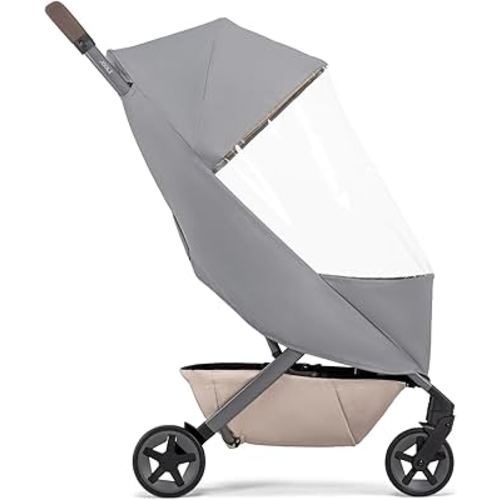Joolz AER+/2 Buggy Rain Cover - Windproof & Waterproof Winter Stroller Accessory - Clear Baby Travel Weather Shield for Sun, Dust, and Snow Protection - Compact and Easy Storage - Grey