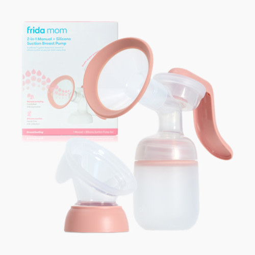 Frida Mom 2-in-1 Manual Breast Pump - White