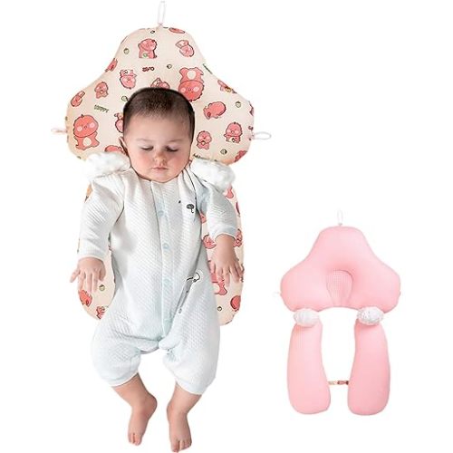 Wedge Pillow for Newborns,Adjustable 45 Degrees to Provide Front and Rear Support,Daily use,it Provides a Comfortable Sleeping Experience and is Suitable for Travel (E)