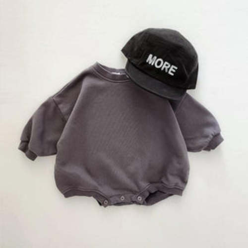 Baby Sweatshirt Romper – Teeny Mini Me