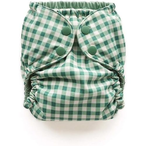 Esembly Cloth Diaper Cover, Verdant Gingham, Size 1