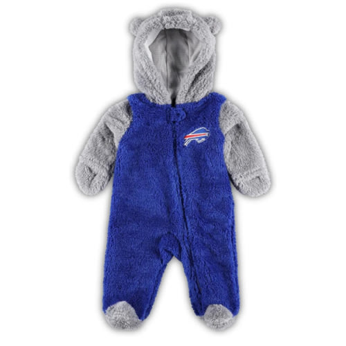 Buffalo Bills/NFL Game Nap Teddy Fleece Bunting Full-Zip Sleeper