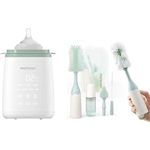 Momcozy Bottle Brush Kit Green & Momcozy Bottle Warmer