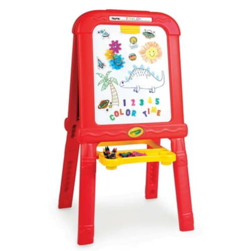 Crayola Creative Fun Easel, Magnetic Dry Erase and Chalk Board, with Art Set for Toddlers Ages 3+