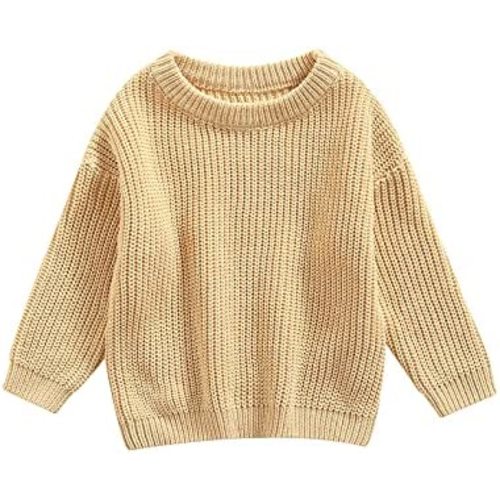 Baby Girl Boy Knit Sweater Blouse Pullover Sweatshirt Warm Crewneck Long Sleeve Tops for Infant Toddler
