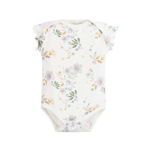Onesie/Bodysuit - Flutter Sleeves - Modern Daisy