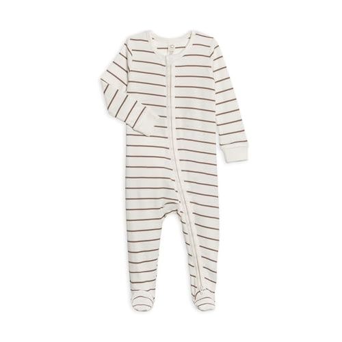 Colored Organics Baby Organic Cotton Peyton Zip Up Footed Sleeper