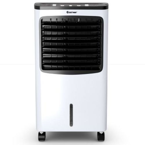 Tangkula 3-in-1 Portable Ac Cooling Fan Evaporative Air Cooler & Humidifier With 3-mode, 3-speed, 7.5h Timer Function, Remote Control Cooler White