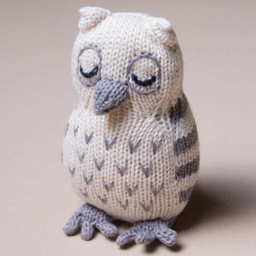 Baby Rattle Toy - Owl Rattle (Handmade) – Jen's Organic Baby