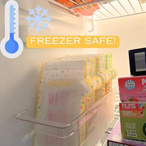 Sposie Breastmilk Storage Bag Freezer Bags with Pour Spout - 8 Ounce Capacity, BPA Free, Leak Proof, Temperature Sensor, Compatible with Most Breast Pumps for Breastmilk Freezer Storage, 100 ct.
