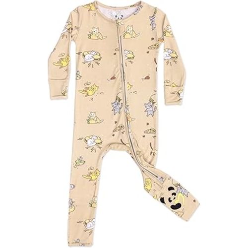 Bellabu Bear Convertible Footies for Baby Boys & Baby Girls, Family Matching Pajamas, Rayon from Bamboo