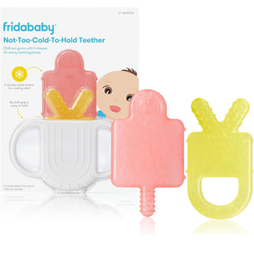 Frida Baby Teething Relief Not-Too-Cold-to-Hold Baby Teether BPA-Free Silicone Teething Toys