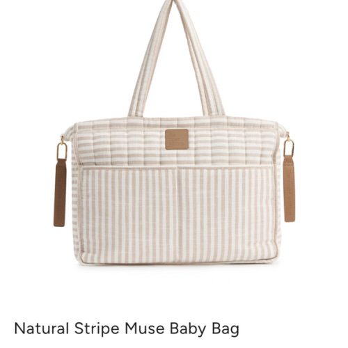 Bag: Natural Stripe Muse Baby Bag