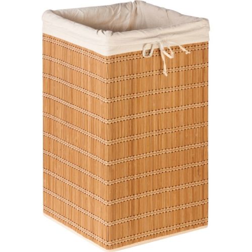Honey-can-do Bamboo Wicker Square Hamper